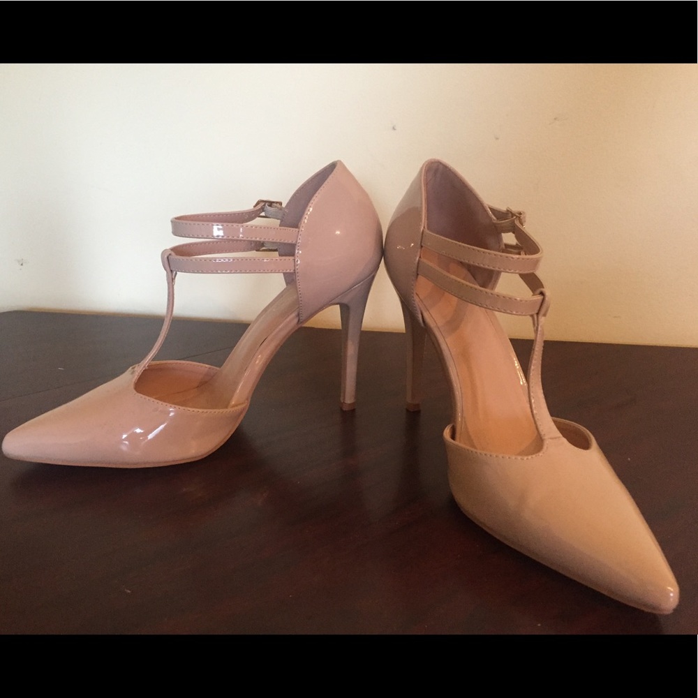 Nude Patent Leather Heels (10)